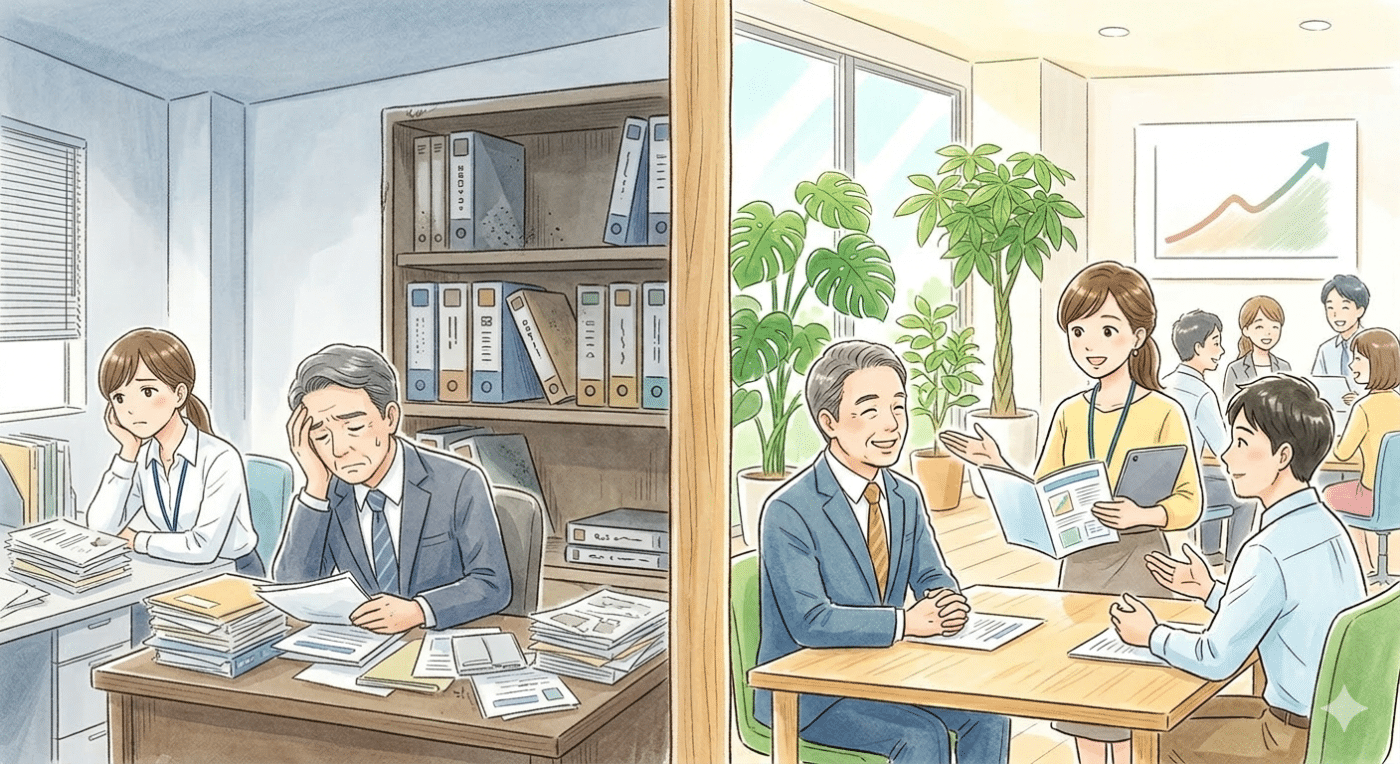 導入後に放置すると、企業は何を失うのか 1 Gemini Generated Image aomedaaomedaaome