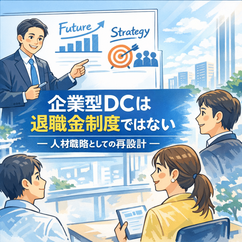 企業型DCは「退職金制度」ではありません|採用・定着に効く、企業型DCという“もう一つの人材戦略” 1 Image 20260220 131706 501